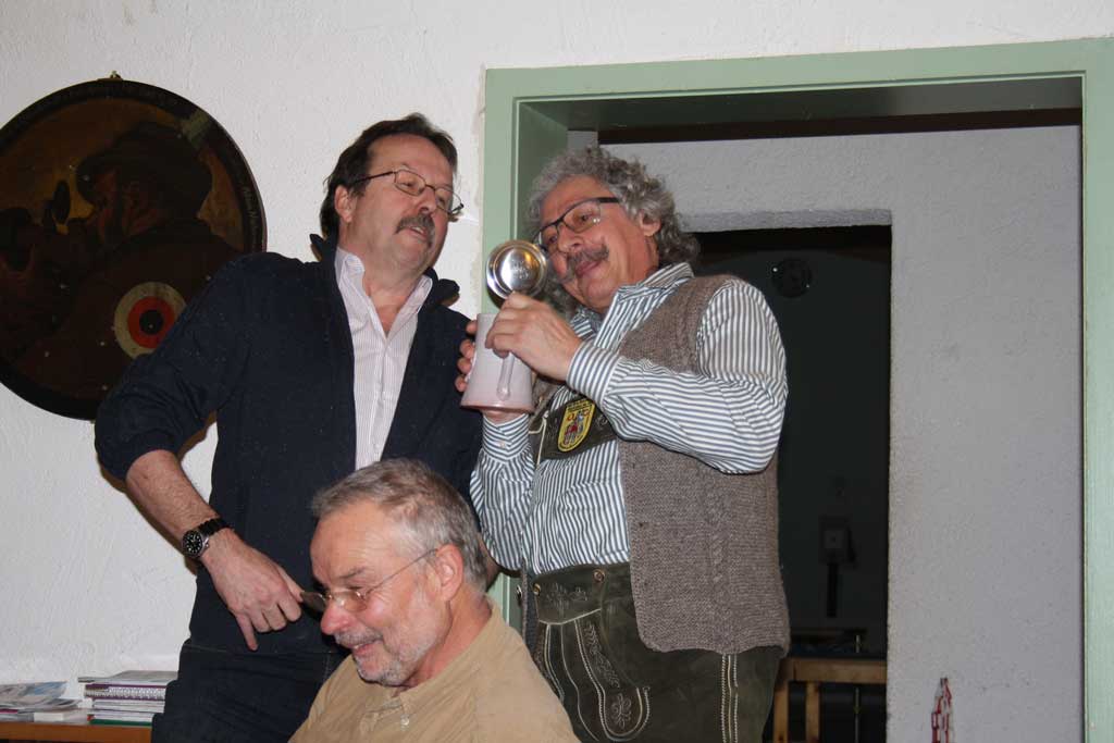 Günter Kunoth links und 1. Schützenmeister Jakob Stainer rechts