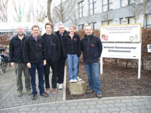 v.l.n.r.: Klaus Steppat, Reinhold Domes, Stephan Kettl, Fritz Aigner, Steffi Böhm und Micha von Nordheim