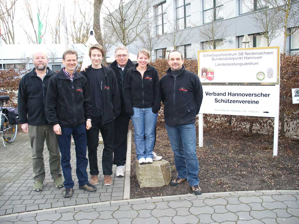v.l.n.r.: Klaus Steppat, Reinhold Domes, Stephan Kettl, Fritz Aigner, Steffi Böhm und Micha von Nordheim
