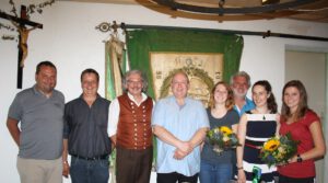 Die neugewählte Vorstandschaft, es fehlt 2. Schützenmeisterin Steffi Böhm
