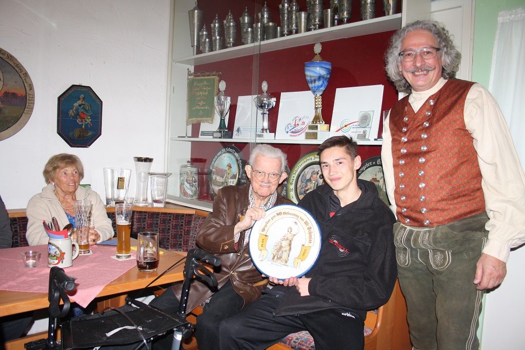 v.l.n.r.: Fini Schmitt, Uli Schmitt, Leon Steffens und Jakob Stainer