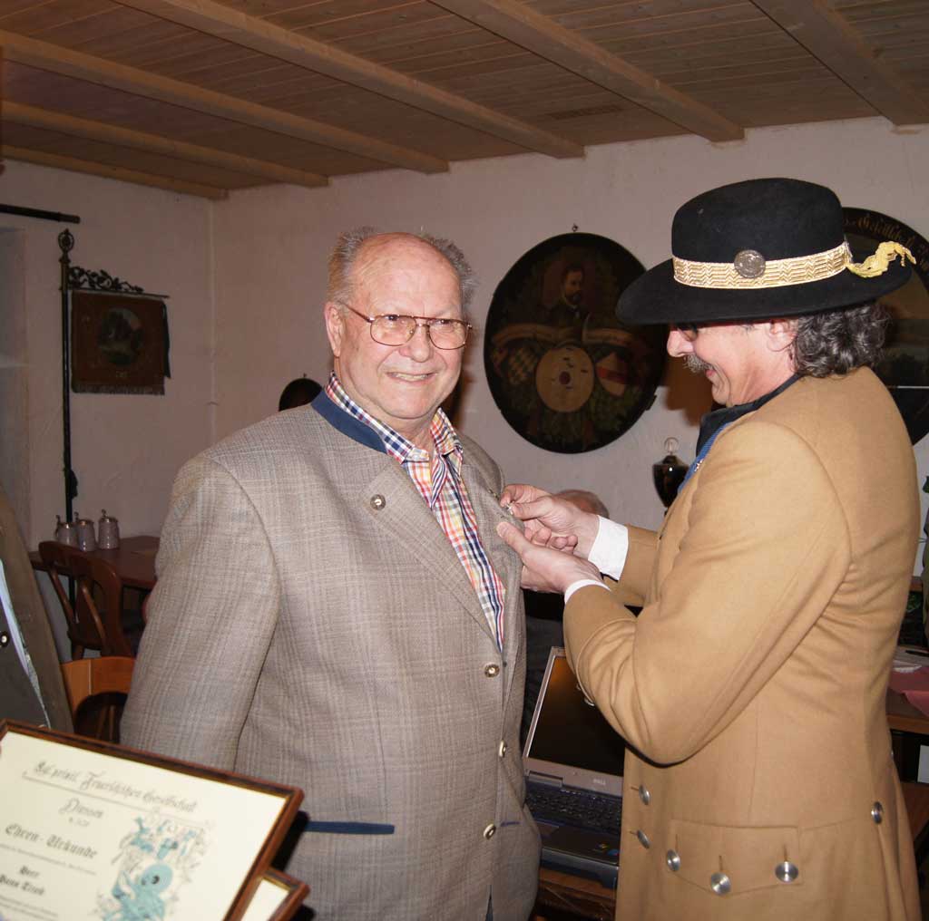 Hans Trieb und 1.SM Jakob Stainer