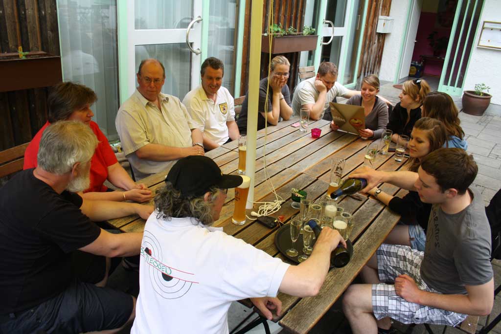 Aufstiegsfeier in gemütlicher Runde