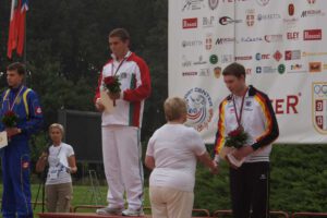 Überreichung der Bronzemedaille