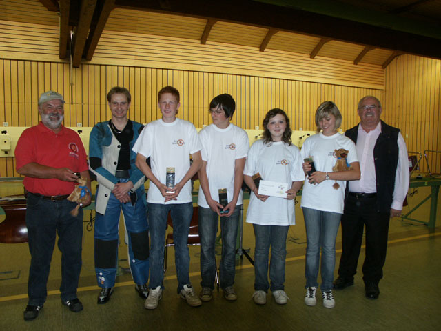 Bayernmannschaft mit Alfons Messerschmid und Olympiateilnehmer Michael Winter