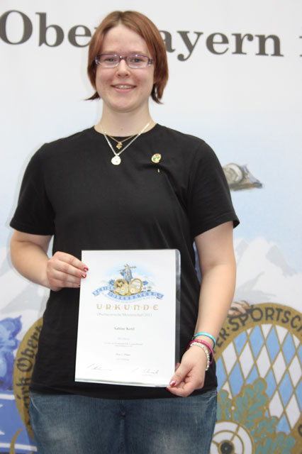 Sabine Kettl, Oberbayerische Meisterin KK liegend