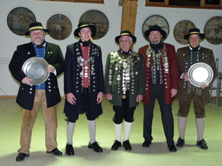 v.l.n.r.: Michael Hofmann, Michael Janker, Heinrich Fuchs, Richard Weigert, Joe Frankenberger