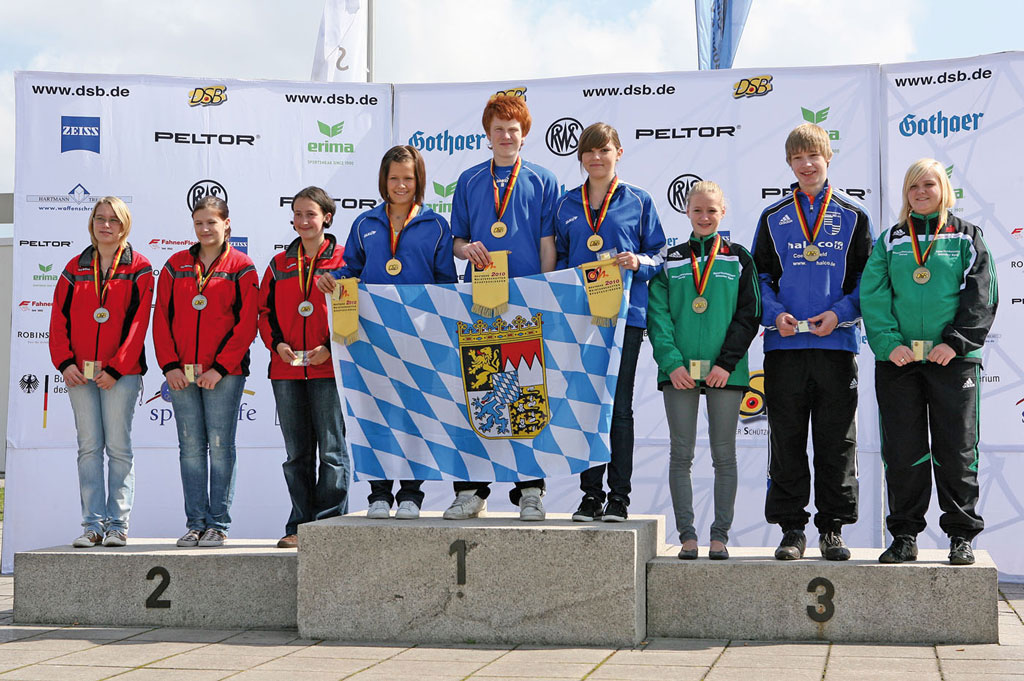 Deutsche Meister v.l.n.r. Selina Gschwandtner, Florian Obermaier, Eva Stainer
