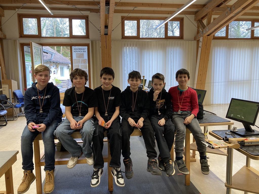 v.l.n.r.: Hannes, Samuel, Leander, Peer, Leonhard und Georg