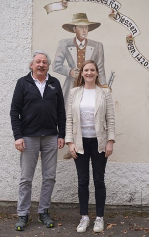 Carmen Wegge MdB und 1. SM Jakob Stainer