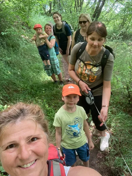 Die FSG Wandergruppe macht sich auf den Weg...