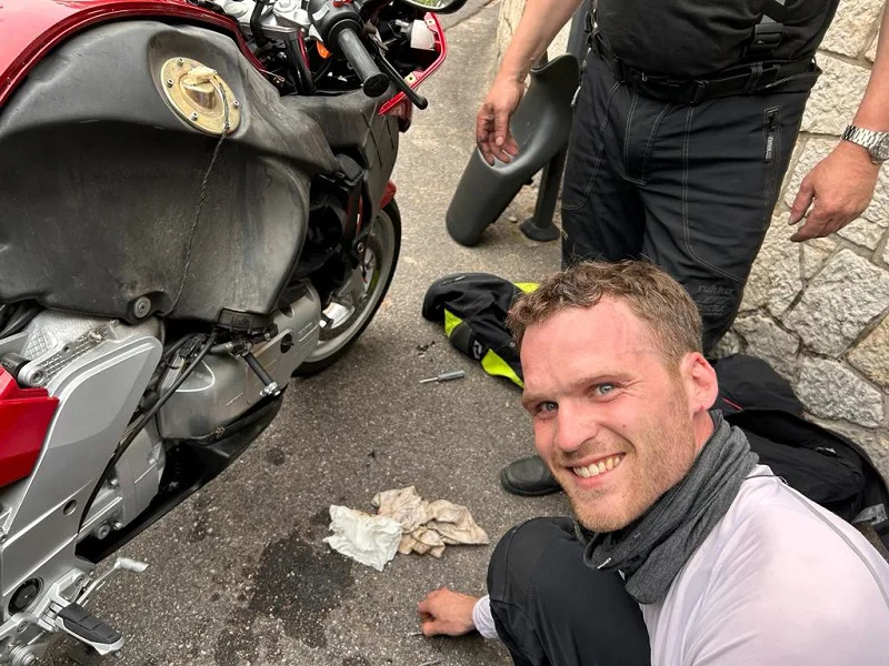 ... und schon läuft das Bike wieder