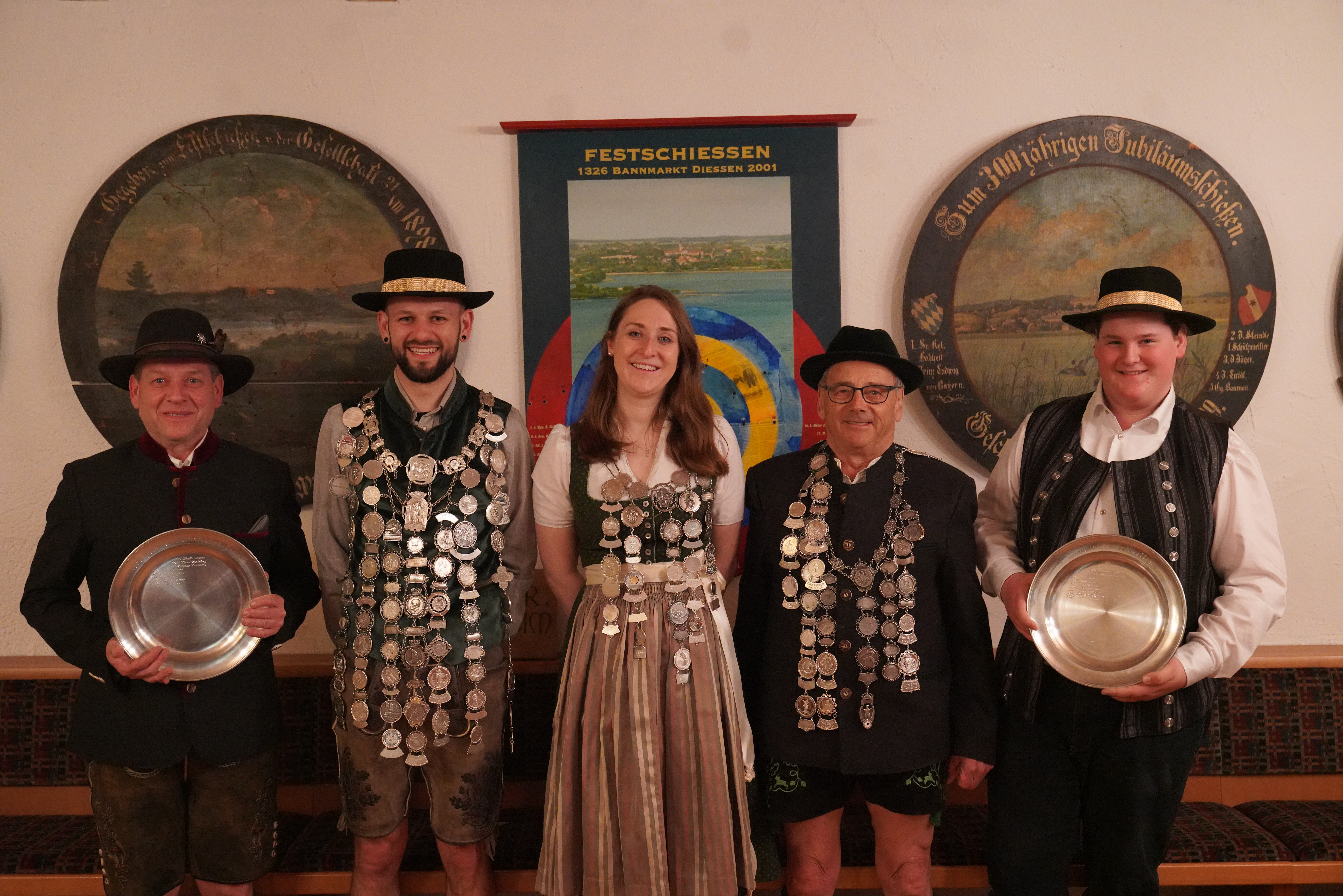 v. l.n.r.: Istvan Virag, Stefan Hirmer, Sabine Knoller, Theo Martin und Finn Gruber
